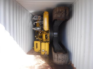 excavator container loading